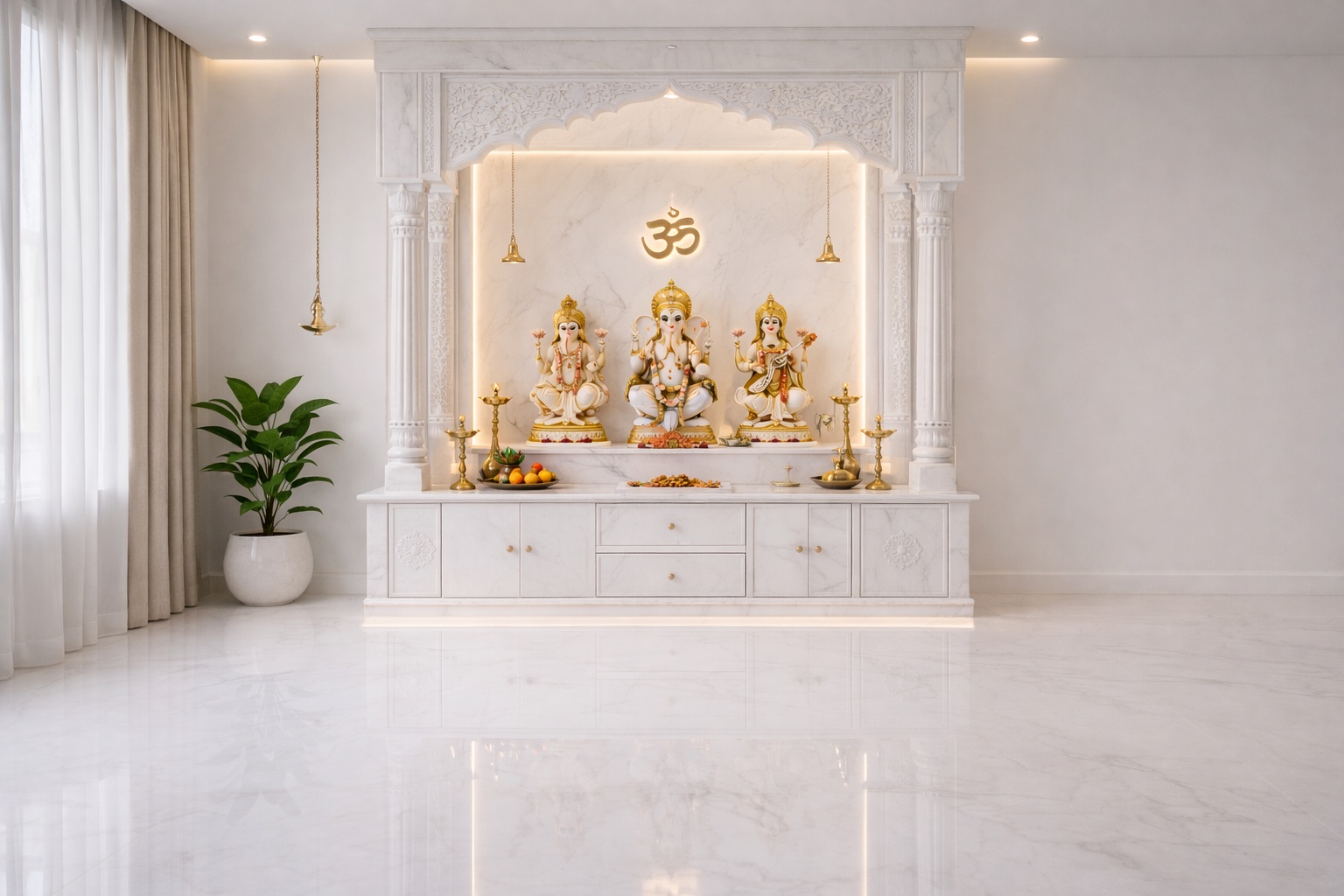 Marble temple design