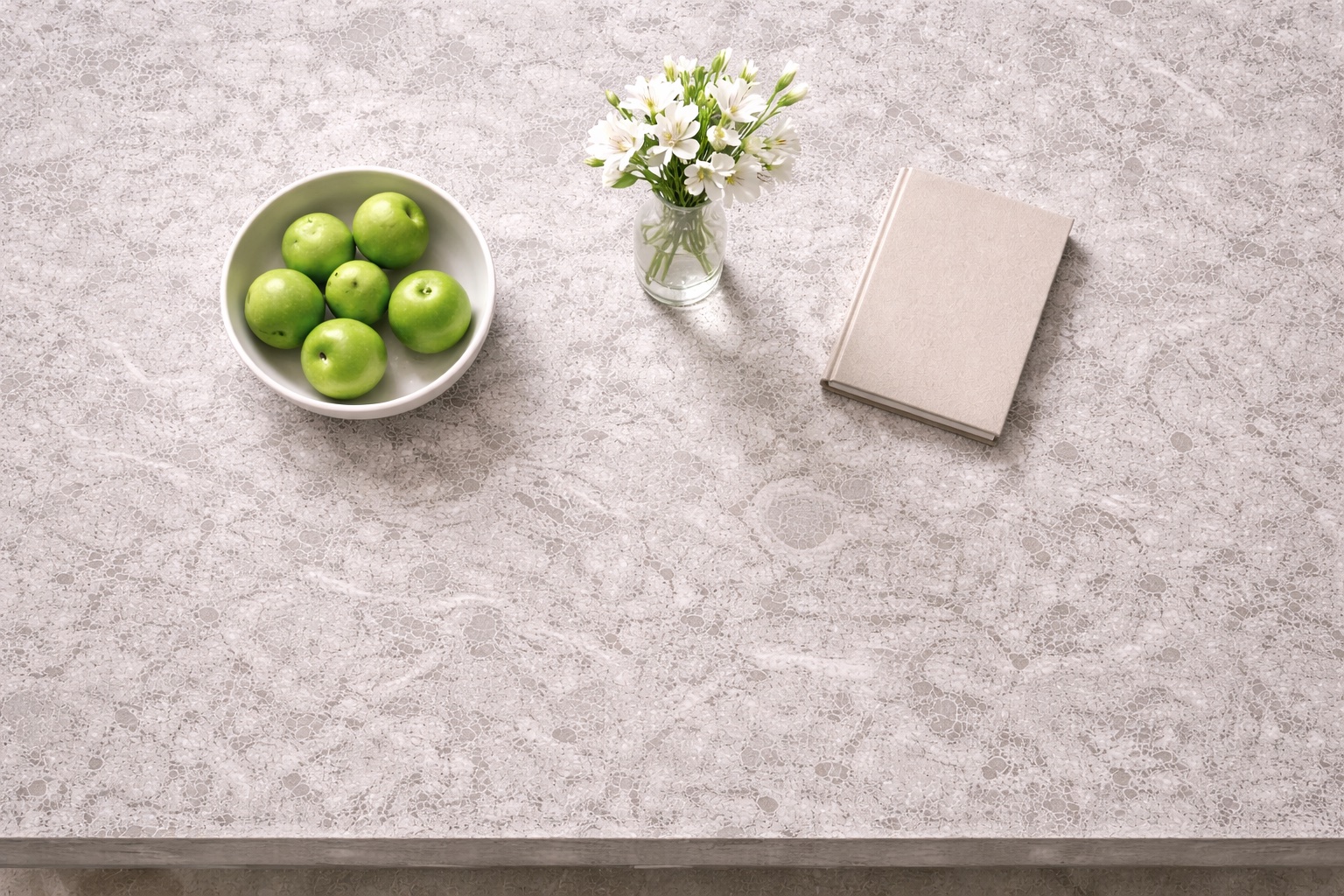 Quartz kitchen island