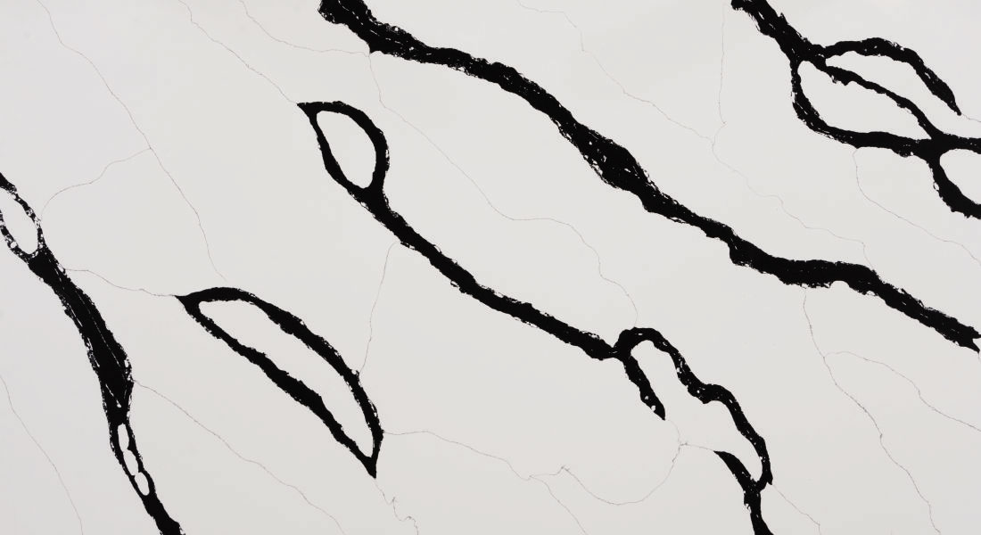 Calacatta Lusaka Black Paradigm quartz slab in Jaipur