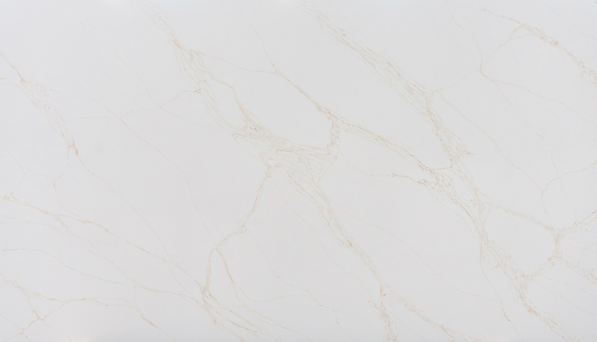 Sorrento Gold Paradigm quartz slab detail in Jaipur — KAVITA Stone Boutique